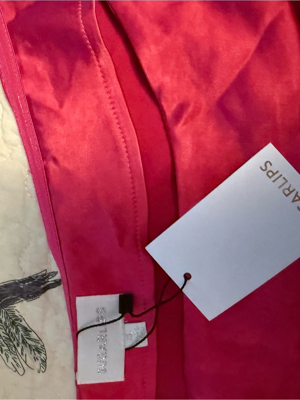 Women's NWT Sugarlips HOT pink satin one shoulder dress
